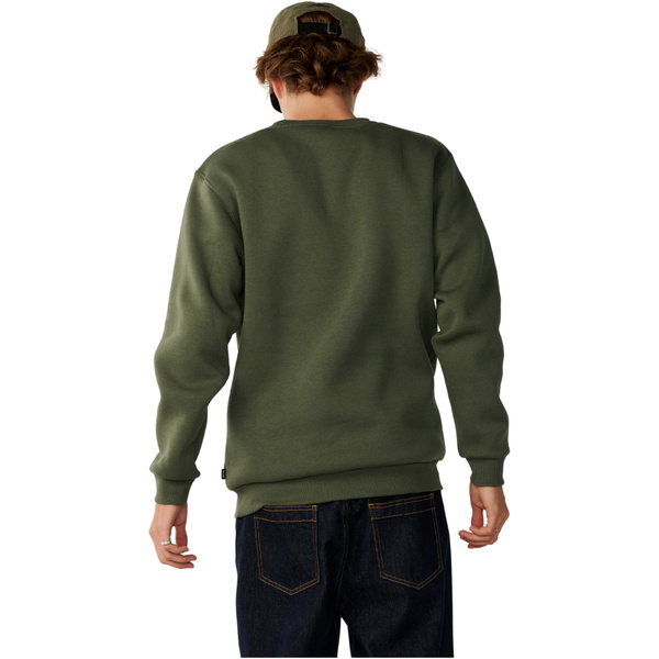 2026 Rip Curl Mens Classic Surf Crew Sweatshirt 0APMFL - Dark Olive